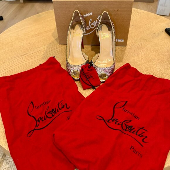 Christian Louboutin Demi You Glitter Pumps – Size 38.5 - Picture 10 of 11